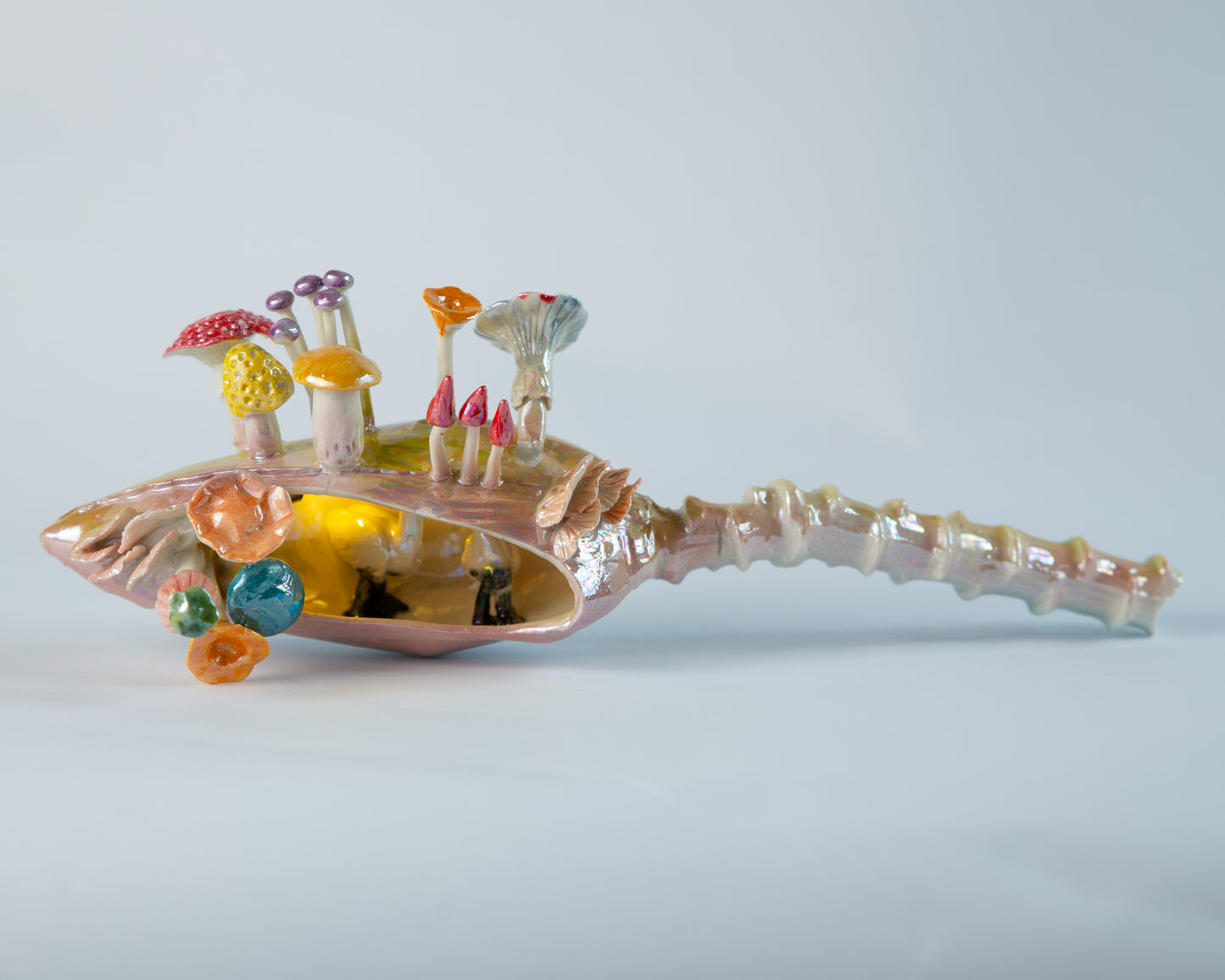 Royal Spoonbill in the Banana Flower Wall Hanging art