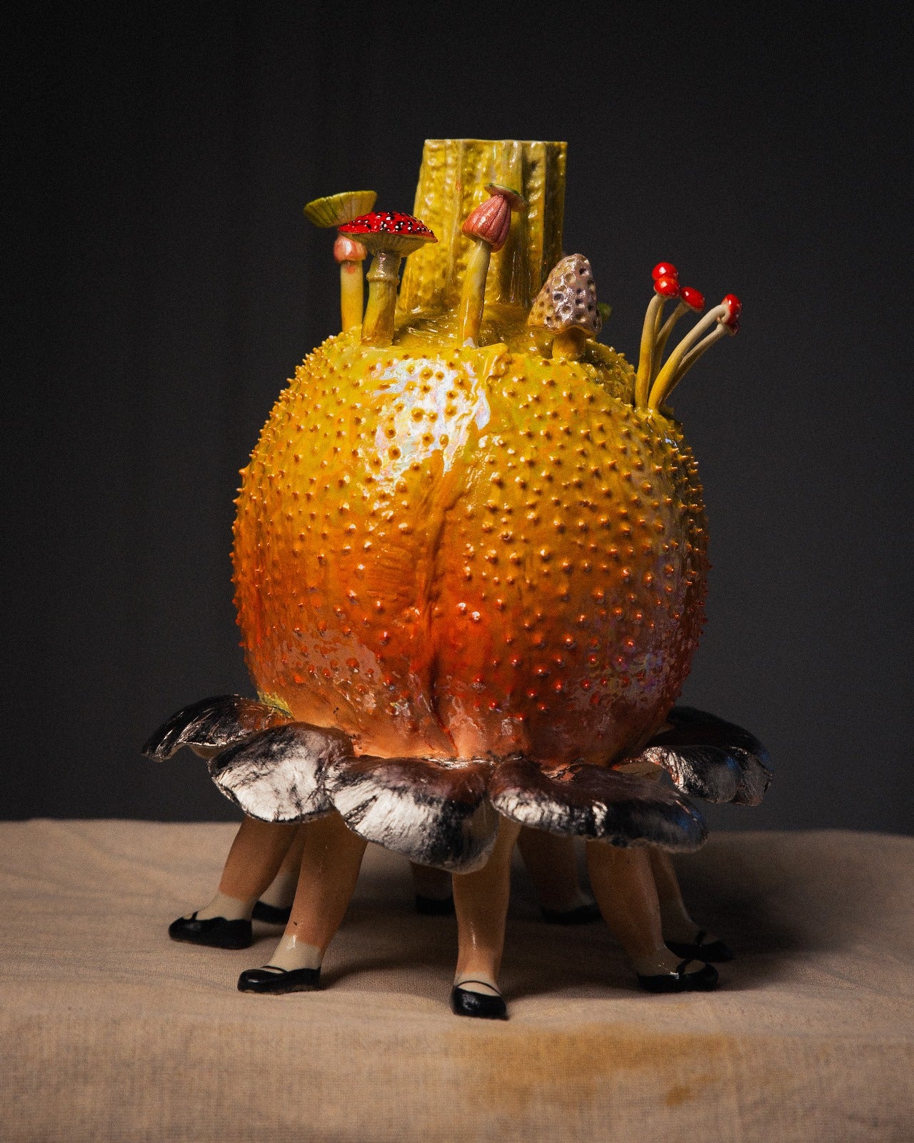 Dancing Gac Fruit with Silver Skirt