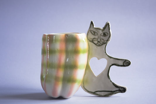 Cat Handle Mug __ Sale