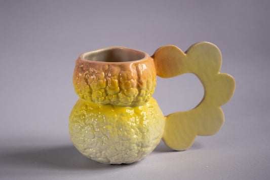 Mandarin Cup With Flower Handle --Sale
