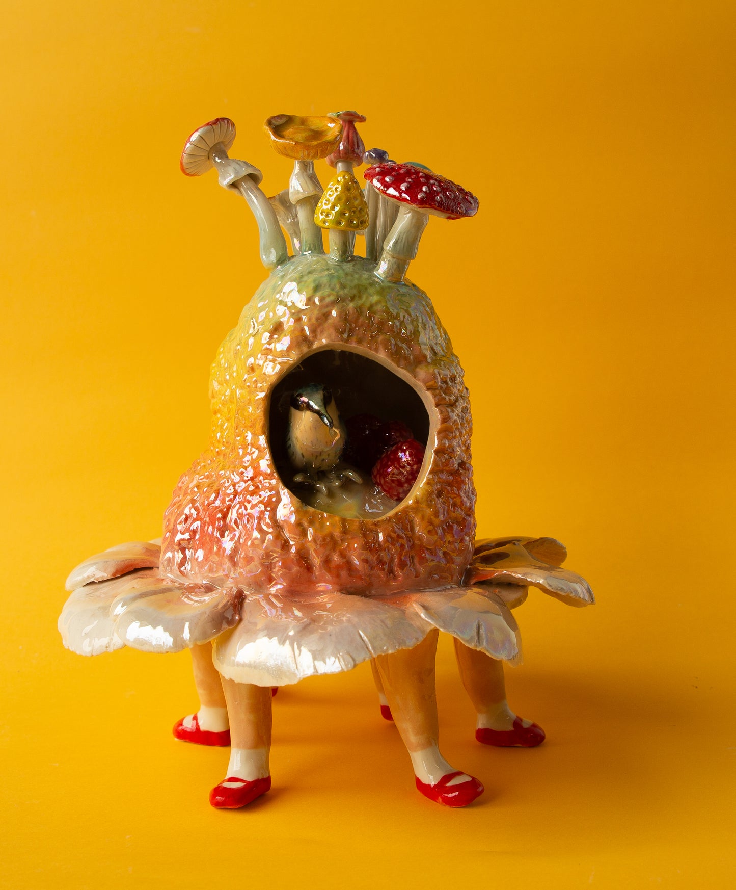 Kingfisher in the Pomelo