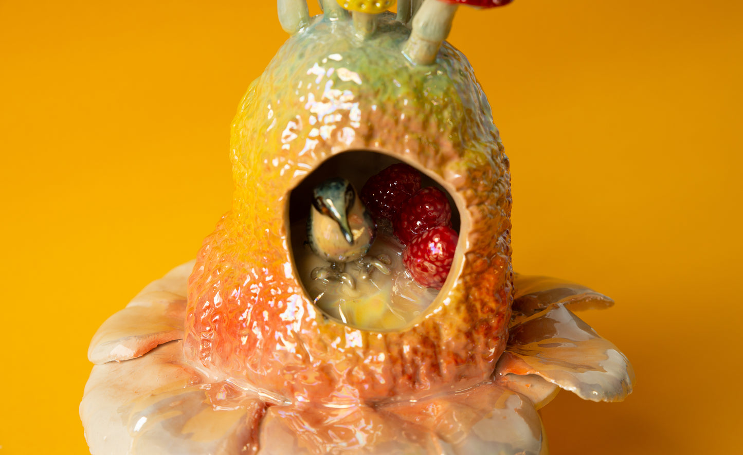 Kingfisher in the Pomelo