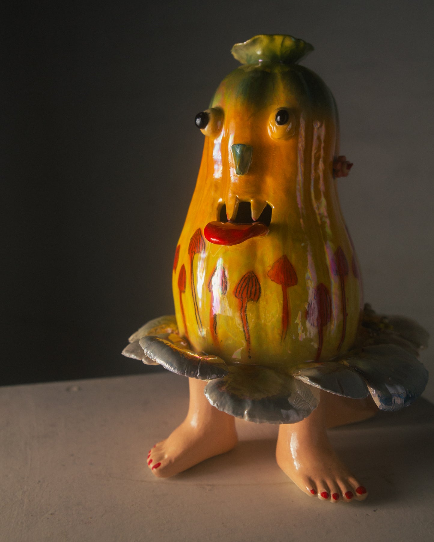 Pumpkin Man Vase