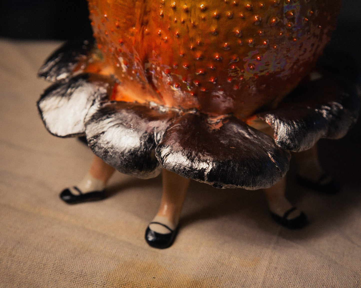 Dancing Gac Fruit with Silver Skirt