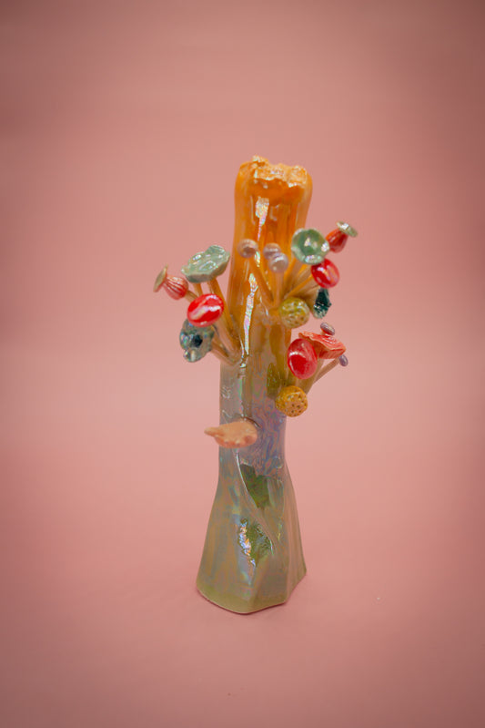 Leek Hand Hook With Mushrroms (wall hanging piece)