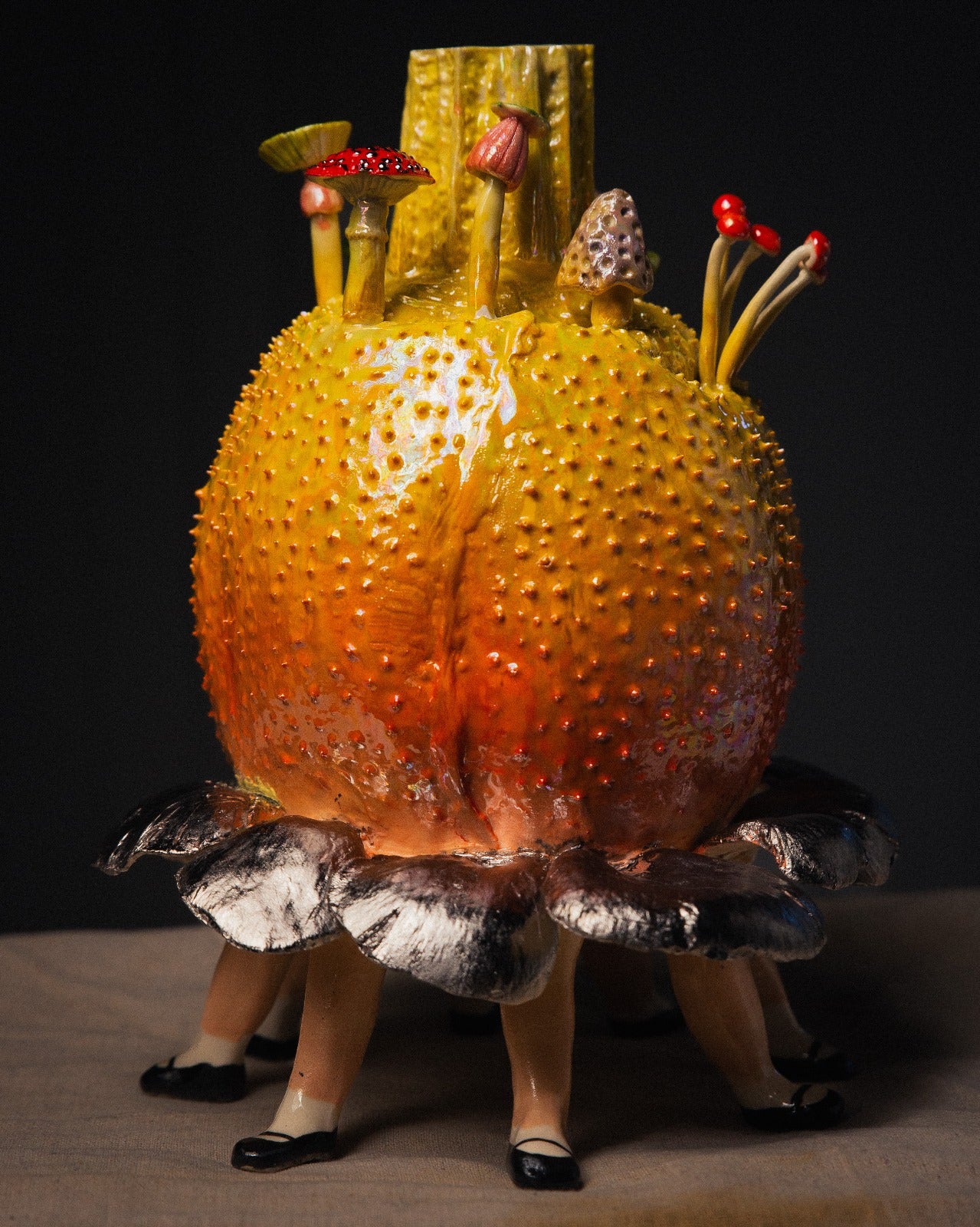 Dancing Gac Fruit with Silver Skirt