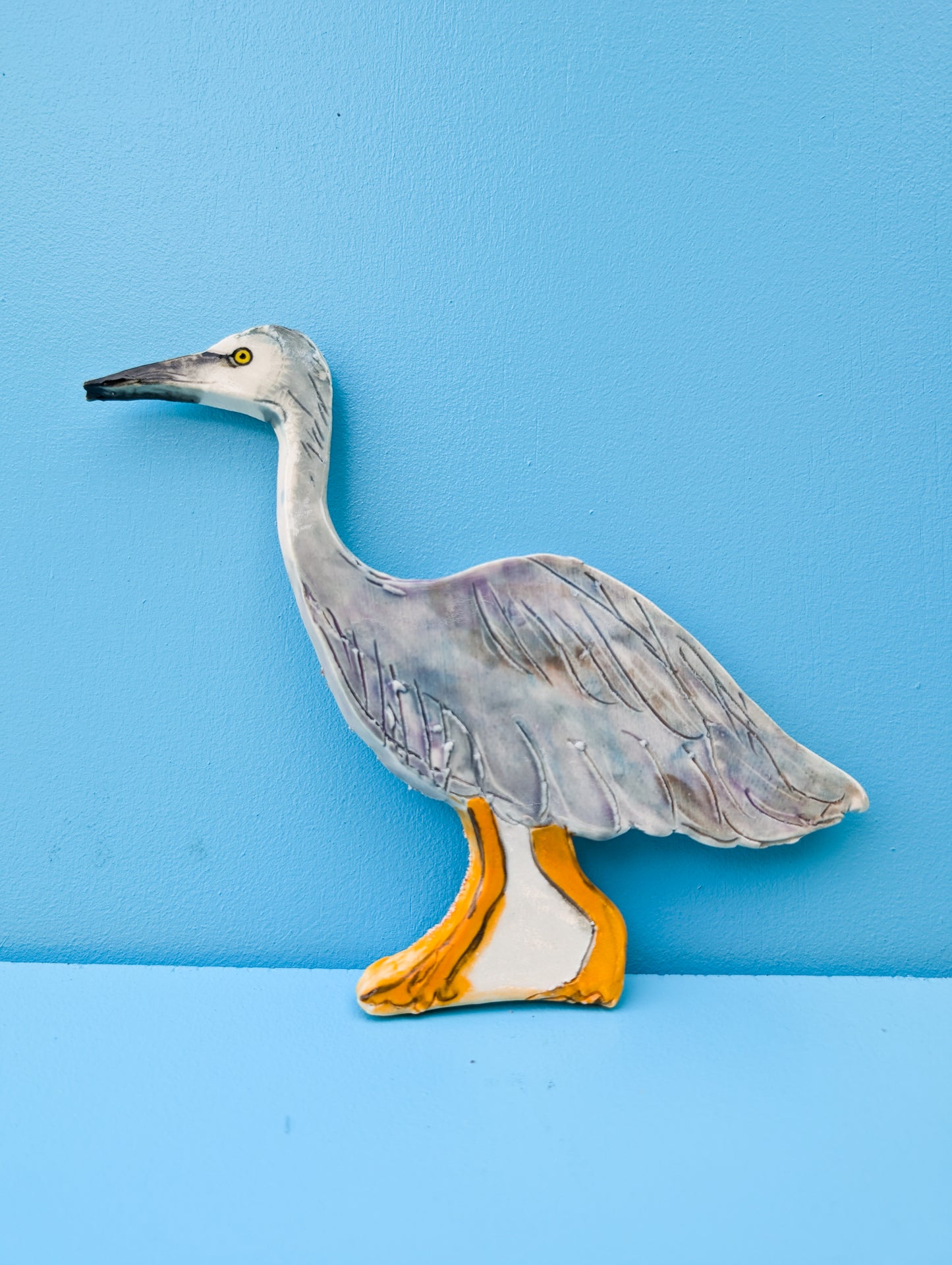 White-Faced Heron Wall Hanging Artwork